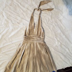 Adrianna Papell Gold Cocktail Dress